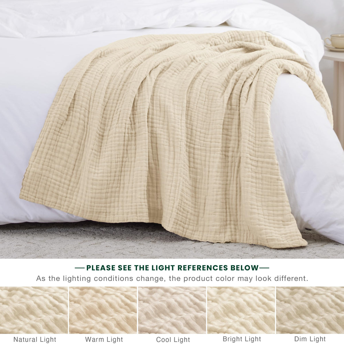Love's cabin beige hue complements cozy living room or nursery decor.