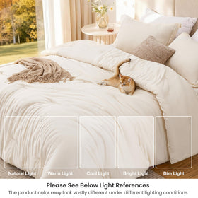 Love's cabin pillowcase edge-pressed detail adds decorative durability.