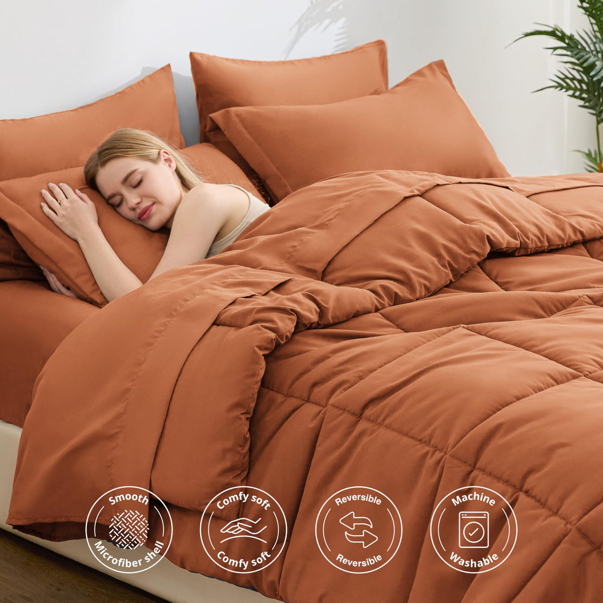 Love's cabin box-stitching detail prevents filling shifting during restless nights.