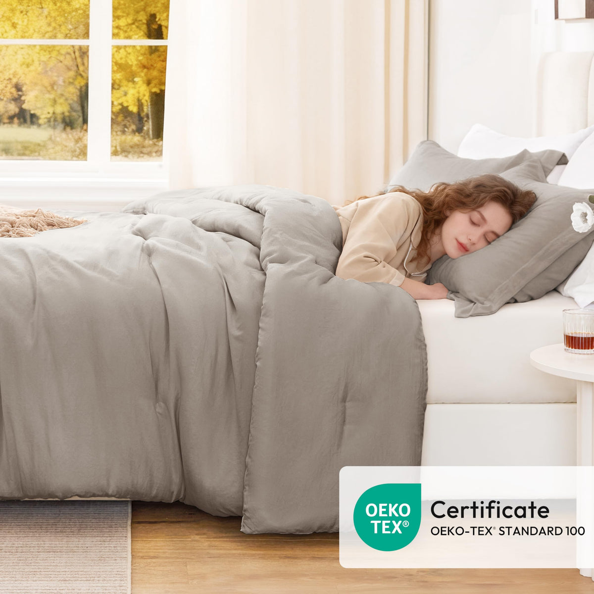 Love's cabin Burlwood all-season lightweight comforter for year-round comfort
