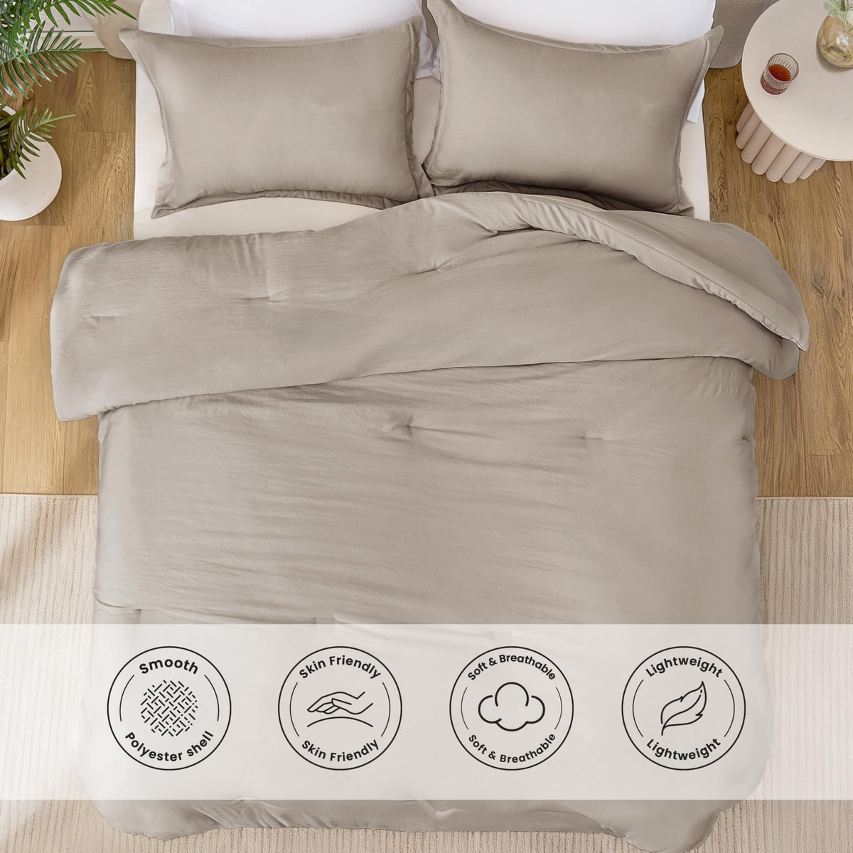 Love's cabin Burlwood edge-pressed pillowcase detail enhances decor