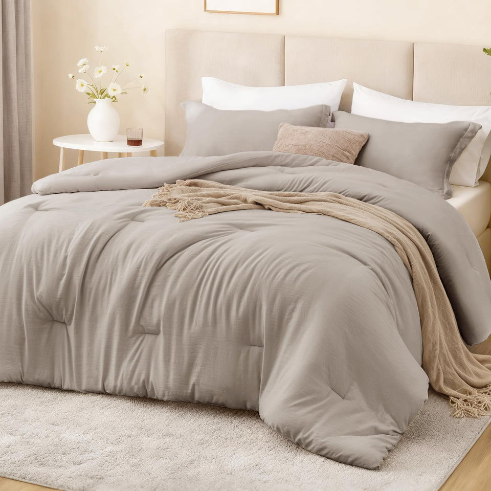 Love's cabin Burlwood Twin XL comforter close-up fabric texture and softness for cozy nights