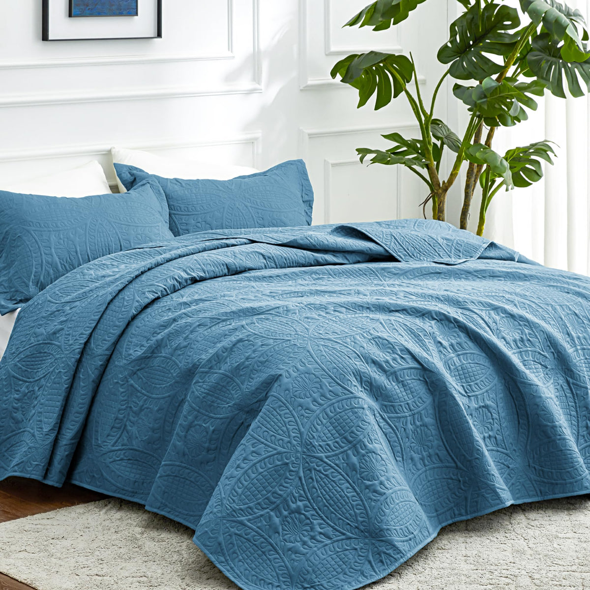 Love's cabin coverlet coin pattern for stylish bed decor and easy layering