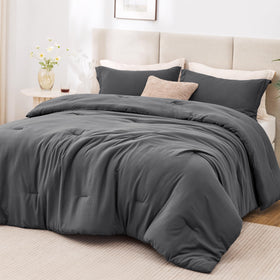 Love's cabin dark grey twin-xl comforter 66 x 90 inches on bed provides cozy warmth