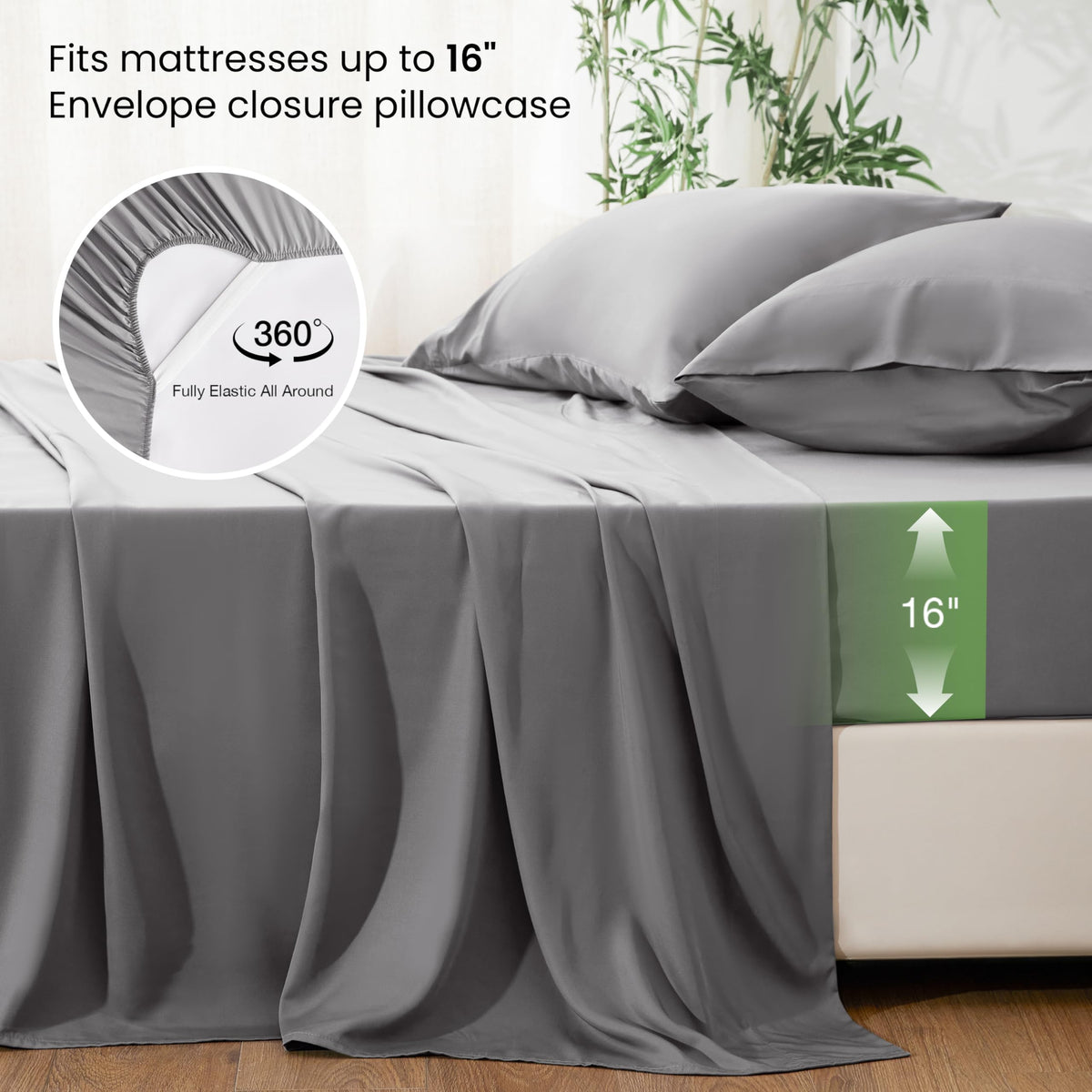 Love's cabin deep-pocket sheet with elastic straps prevents shifting at night.