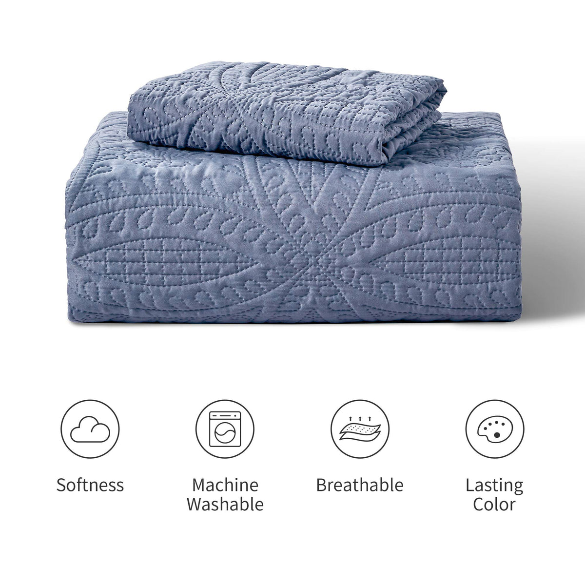 Love's cabin durable, machine-washable quilt designed for busy homes with kids or pets.