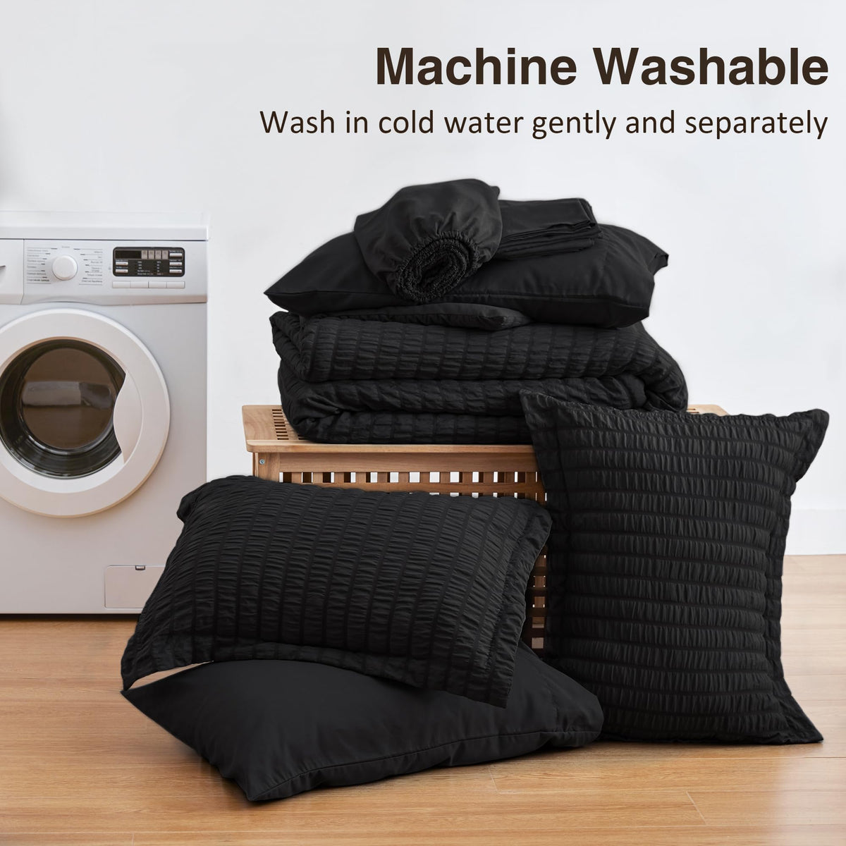 Love's Cabin easy-care bedding simplifies laundry with durable fabric