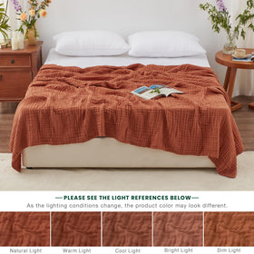 Love's cabin easy-care blanket—machine washable and ready for daily use.