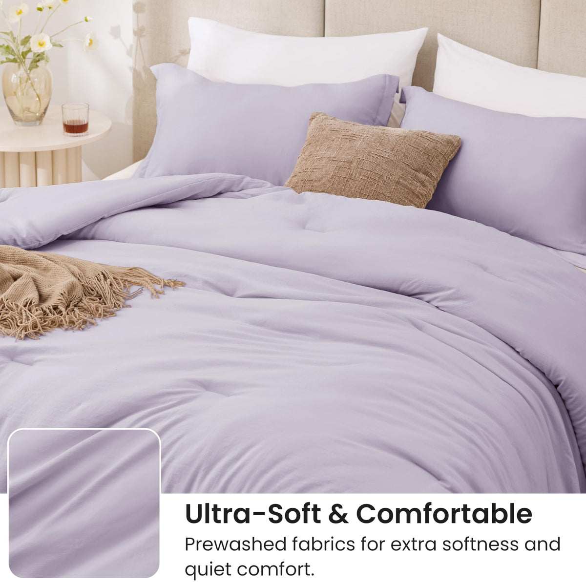 Love's cabin edge-pressed pillowcase closeup adds decorative finish and tidy fit.