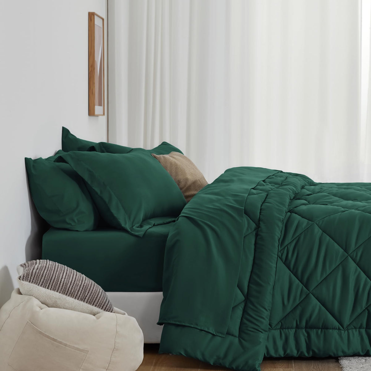 Love's cabin king-size pillow shams add a polished, coordinated finish.