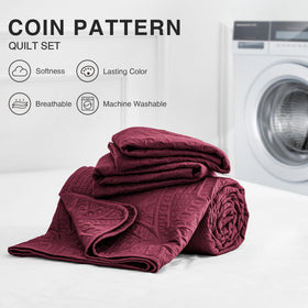 Love's cabin lightweight quilt suited for all-season layering and easy care.