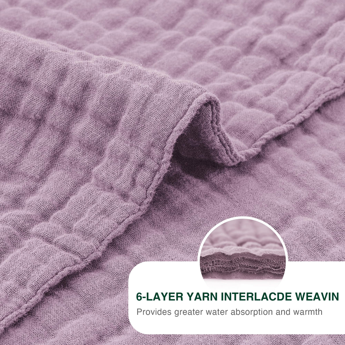 Beige Love's cabin muslin blanket complements modern décor with natural materials.