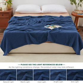 Love's cabin muslin blanket couch-throw quick evening coziness