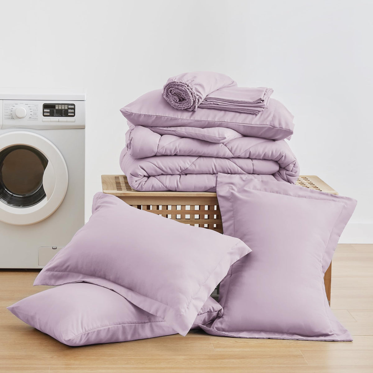Love's cabin two pillow shams add a coordinated, neat look.