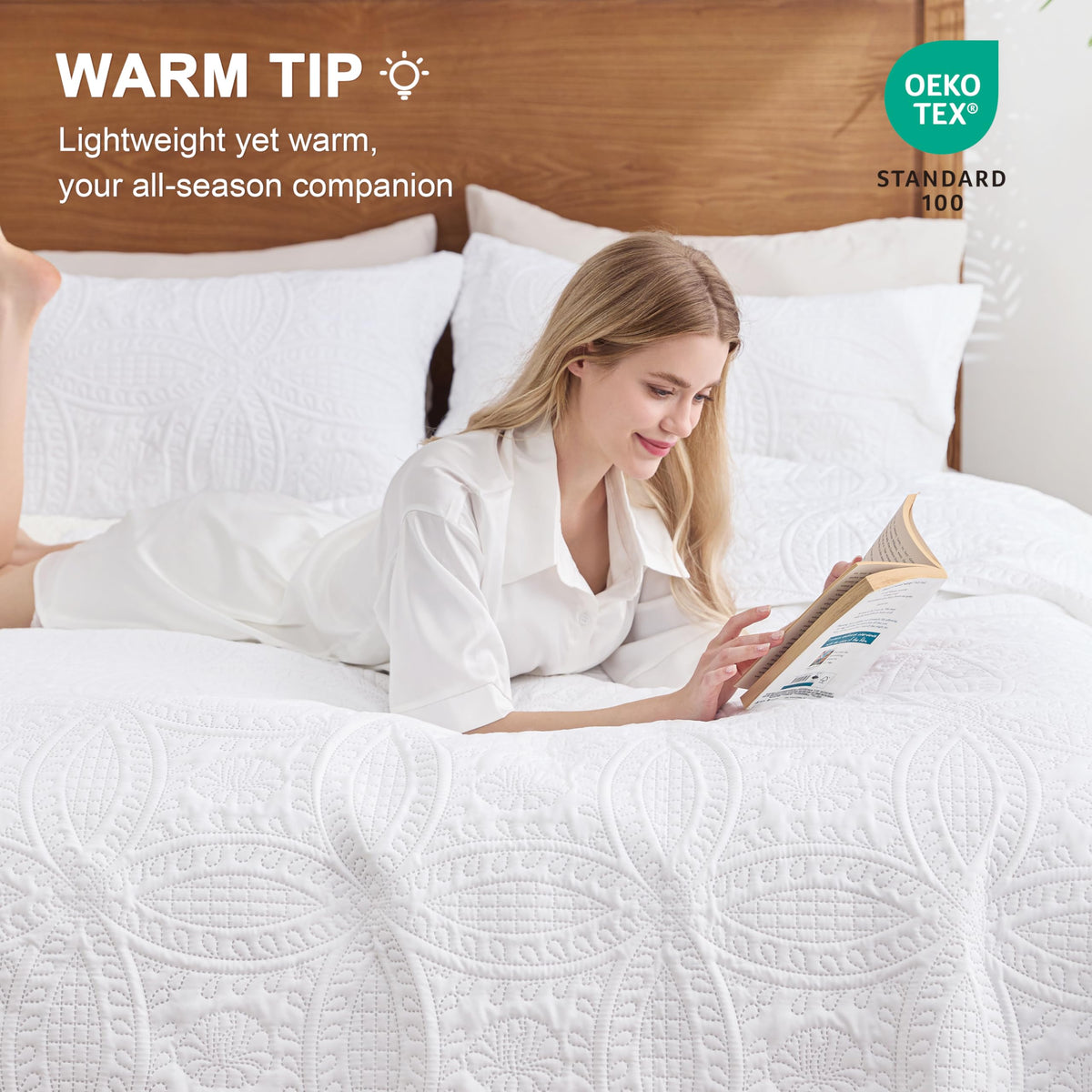 Love's cabin pillow sham set on bed demonstrating coordinated styling