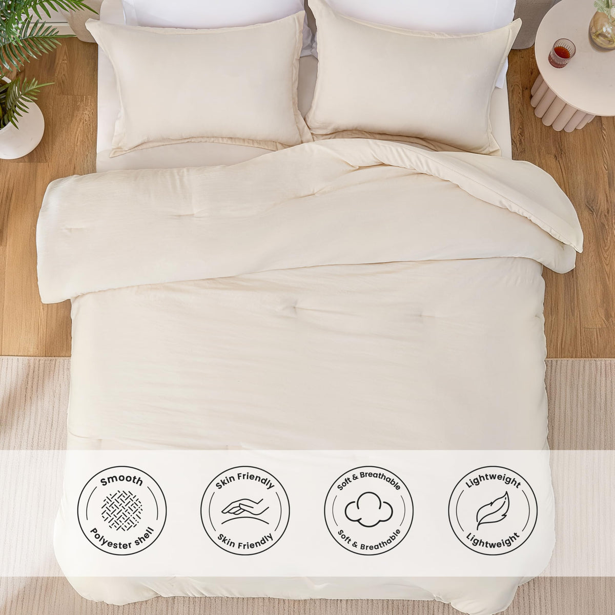 Loves cabin prewashed fabric closeup reveals wrinkle texture and breathable feel.