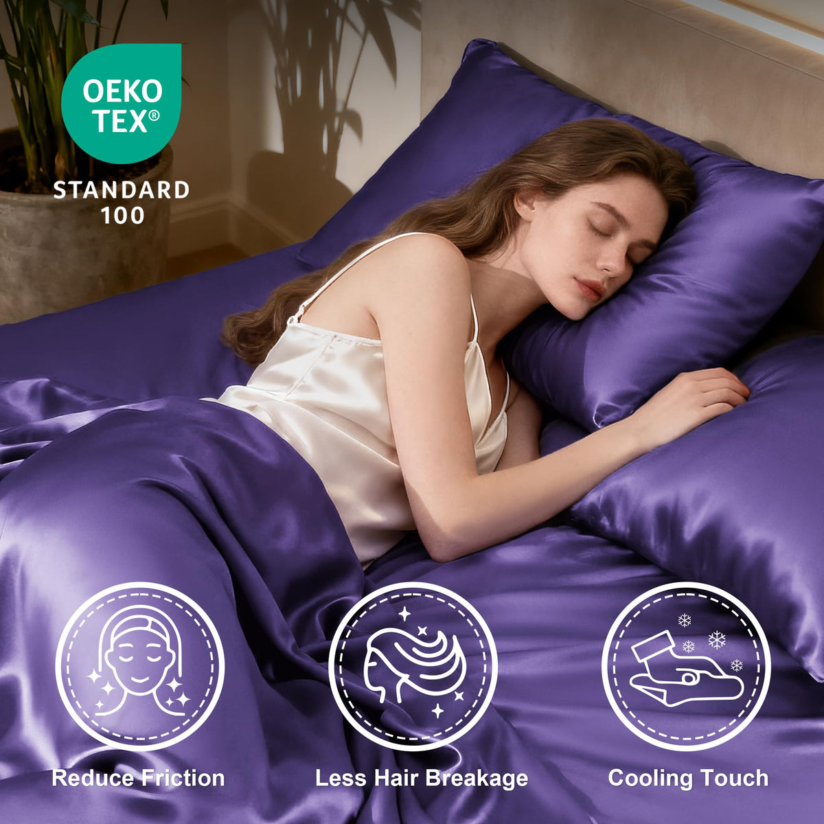 Love's cabin queen fitted sheet deep-pocket 14in ensures secure, snug fit.