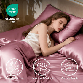 Love's cabin satin pillowcase 1 with smooth finish and soft sheen