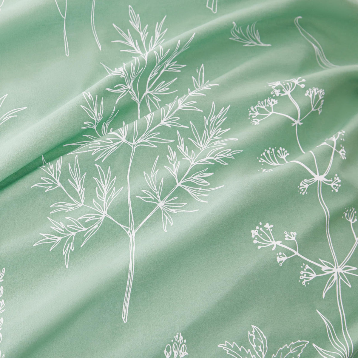 Love's cabin sage-green packaging: vacuum-sealed for compact shipping