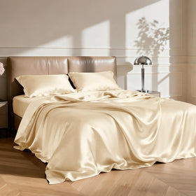Love's cabin satin queen fitted sheet 60x80x14 snug fit with durable elastic