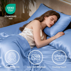 Love's cabin satin queen pillowcase 20x30-A smooth surface minimizes hair friction