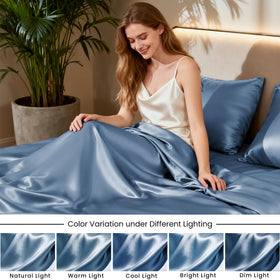 Love's cabin wrinkle-resistant satin finish simplifies bed-making with a smooth surface.