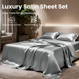 Love's cabin satin offers wrinkle resistance and envelope closure for easy care.