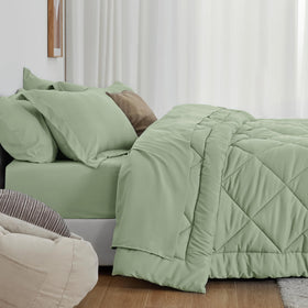 Love's cabin twin comforter sage fitted sheet with deep pocket fits most mattresses securely.