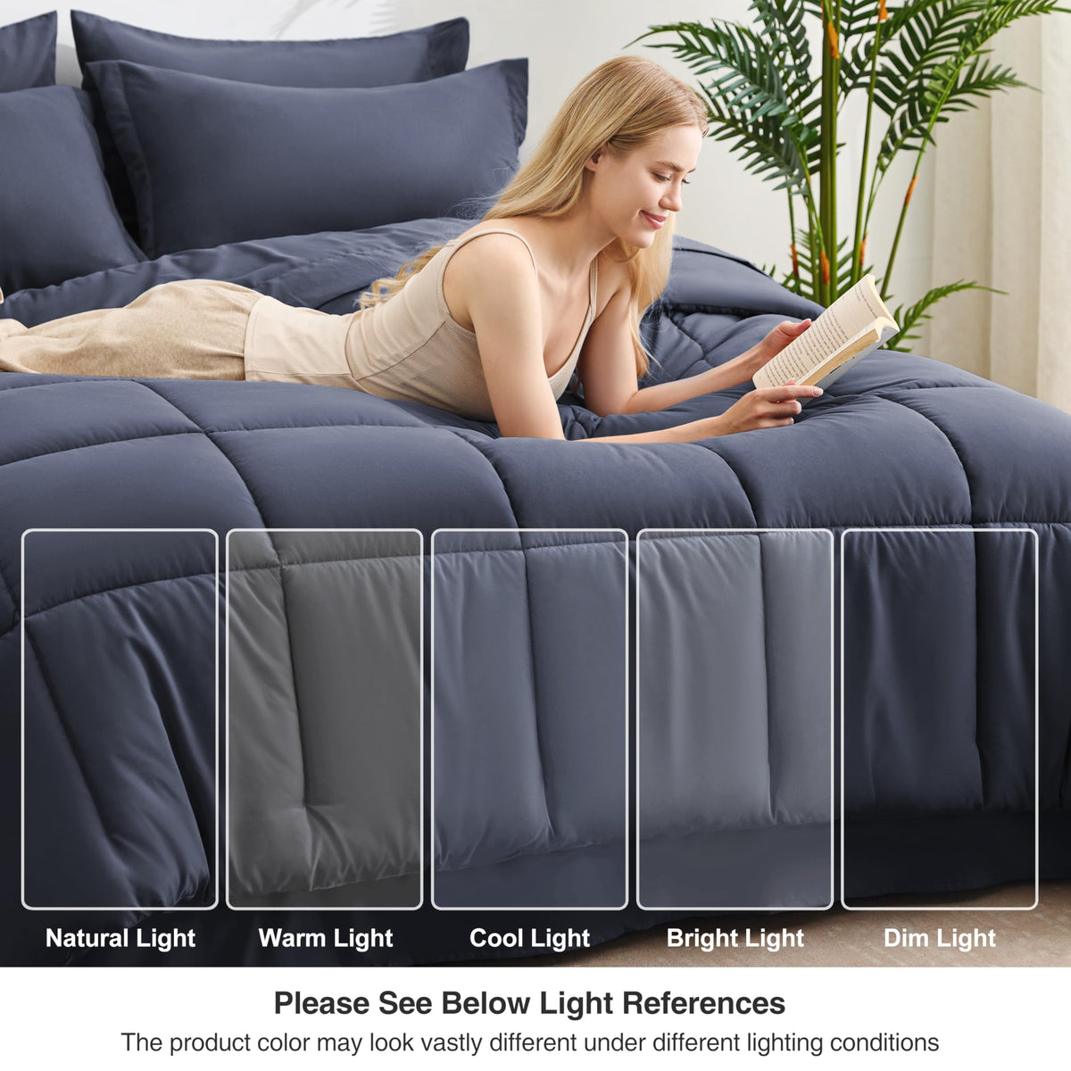 Love's cabin vacuum pack Indigo Blue hints quick fluff after unpacking
