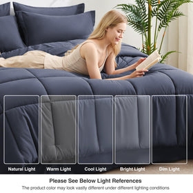 Love's cabin vacuum pack Indigo Blue hints quick fluff after unpacking