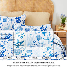 Love's cabin quilt shams included complete the 3-piece set.