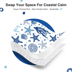 Love's cabin reversible coastal pattern makes styling easy.