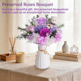 LOVEXIRAN ready-to-gift set with vase and card for instant gifting