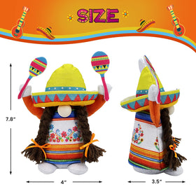 Lovinland Cinco de Mayo gnome girl with maracas complements party decor
