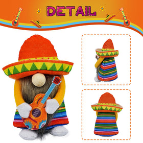 Lovinland Cinco de Mayo gnomes with serape poncho and sombrero create bright accents
