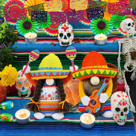 Lovinland Cinco de Mayo table centerpiece gnomes elevate kitchen or dining decor
