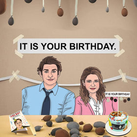 LovinParty birthday card complements the banner with a celebratory message.