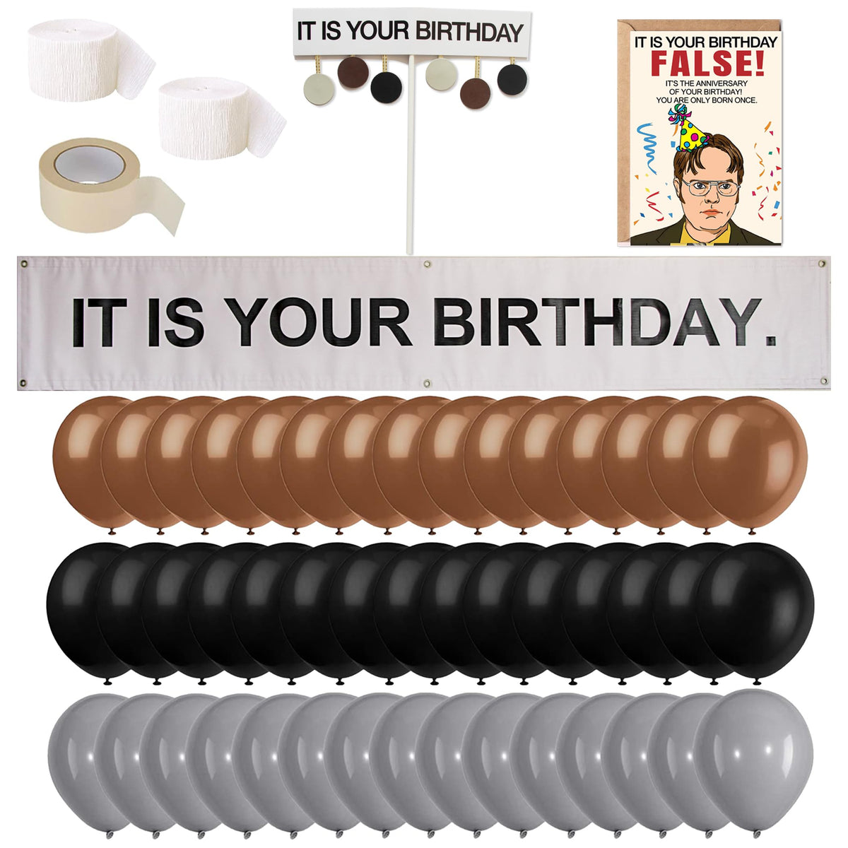 LovinParty It Is Your Birthday banner, ideal as an office party backdrop.