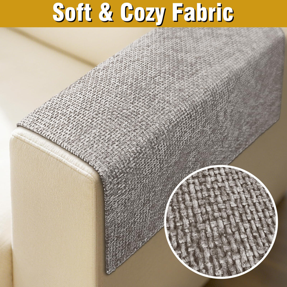 LovoGemy armchair covers 2-pack latte enhance room style