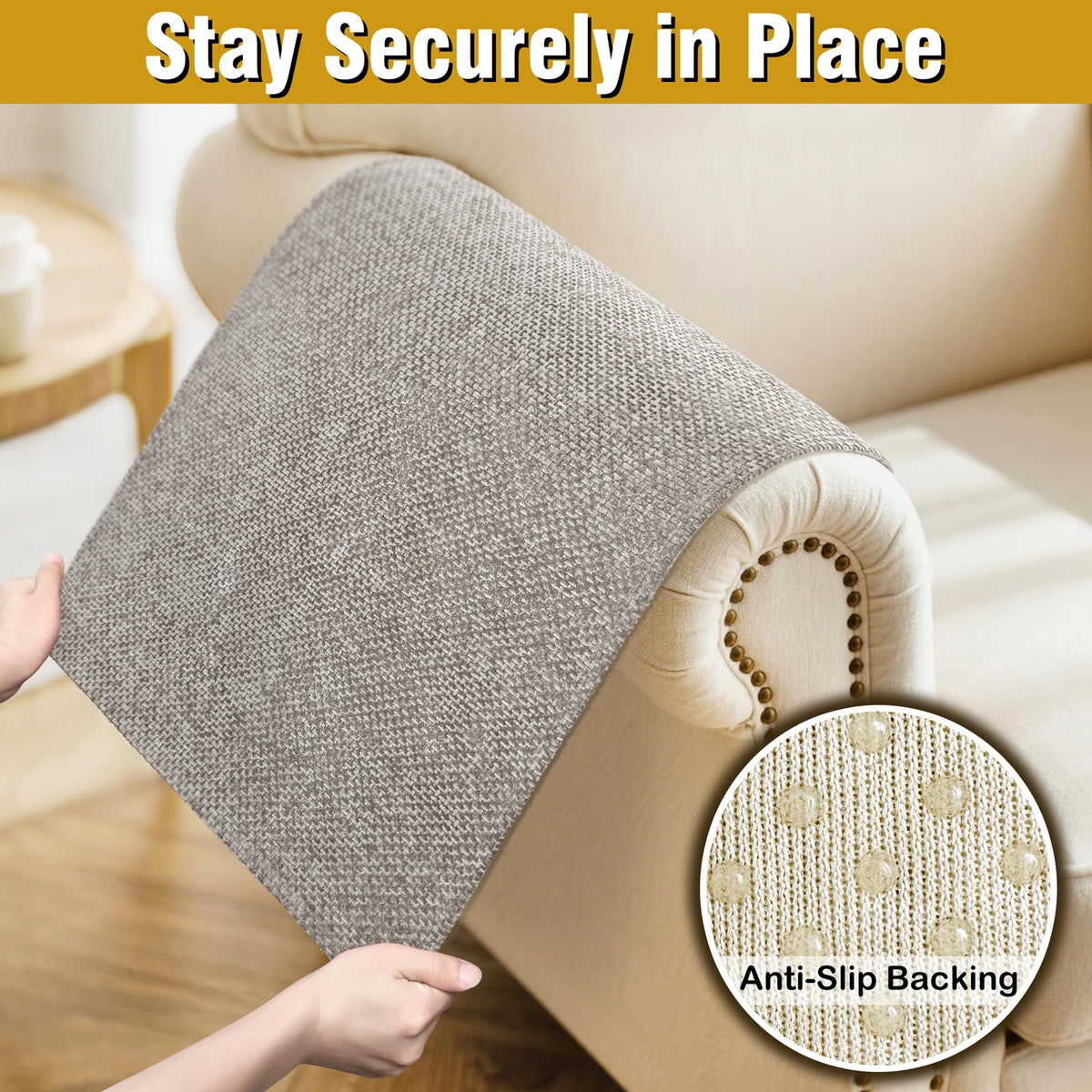 LovoGemy sofa protector mat latte pet friendly shield
