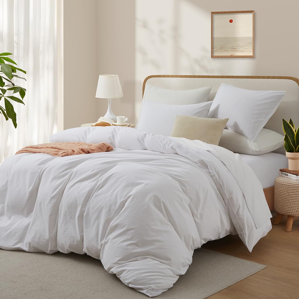 LOVQUE duvet cover zipper closure keeps bedding neatly in place.