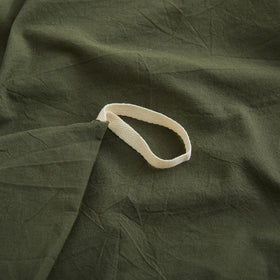 LOVQUE olive-green pillowshams (20x26) designed to match.