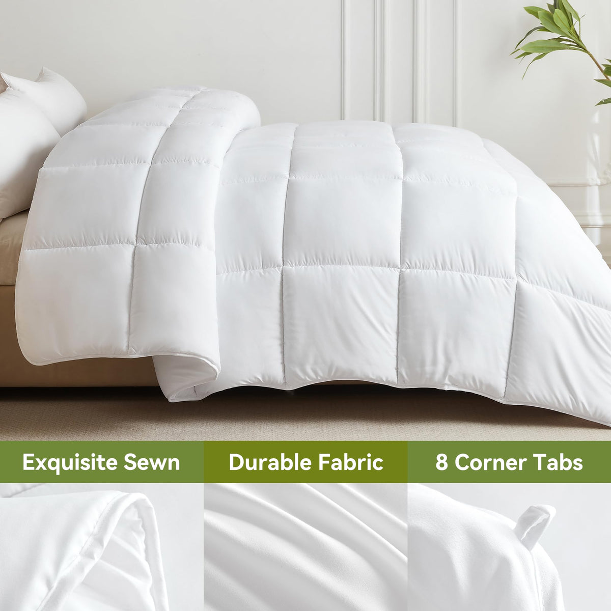 L LOVSOUL box-stitch design keeps fill even for a smooth duvet