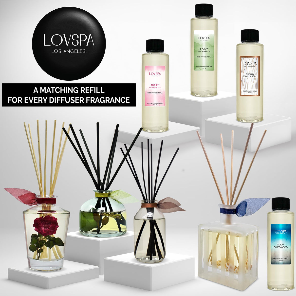 Handcrafted USA label on the diffuser packaging.