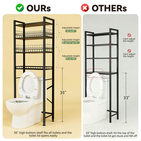 Lovswan adjustable shelf adapts to items of different heights.