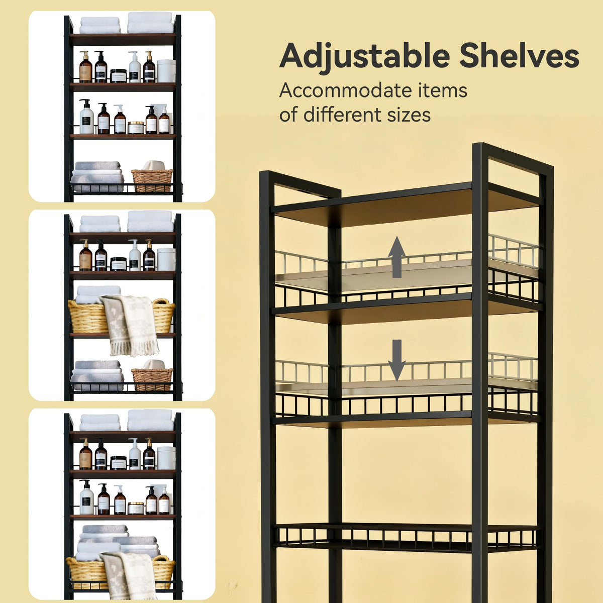Lovswan anti-tip safety straps stabilize the rack during use.