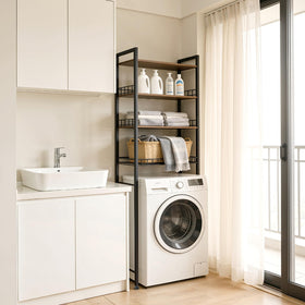 Lovswan multipurpose storage fits in kitchens or laundry areas.