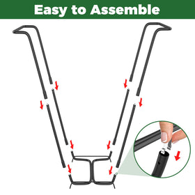 Loyala trash bag holder portable design offers flexible outdoor cleanup.