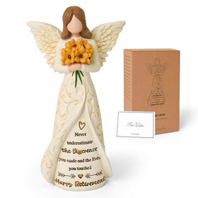 Loyzcy retirement angel figurine, 7-inch statue, ideal as a heartfelt keepsake