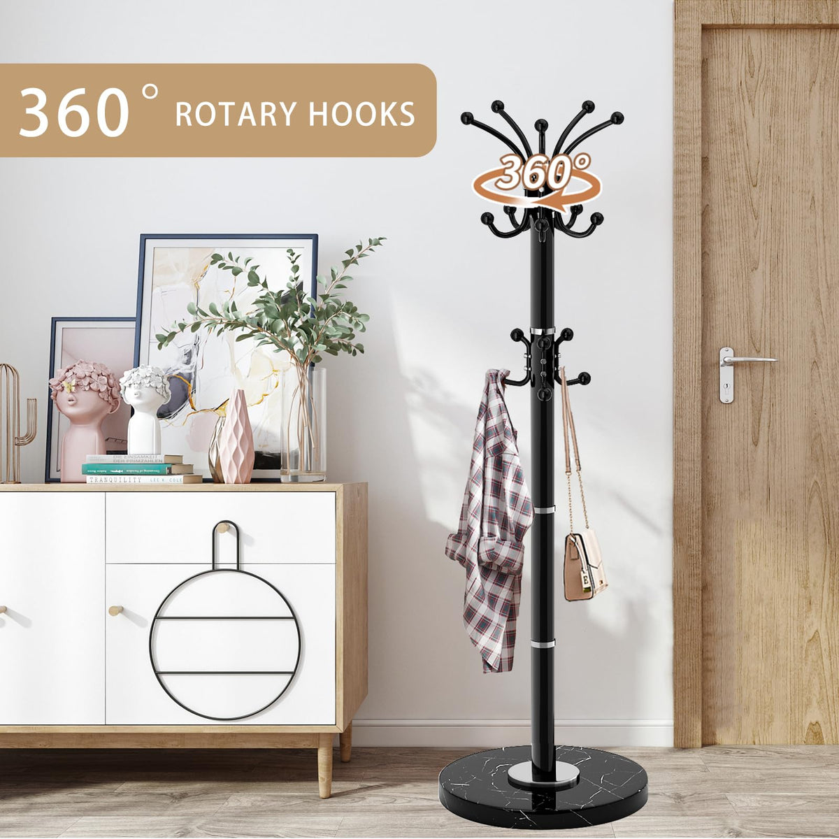 LOZABEE easy-install coat rack comes with tools and quick setup.